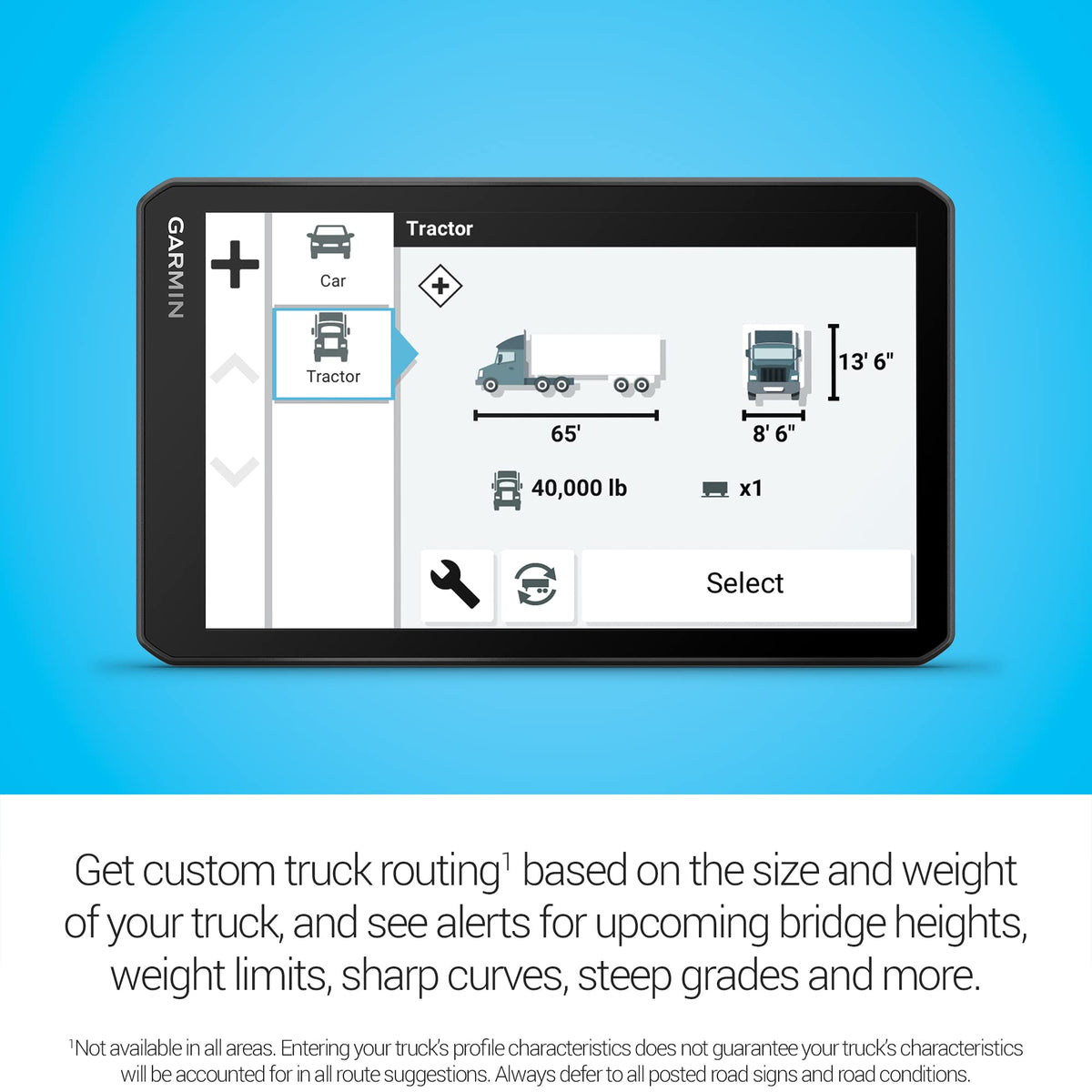 Garmin dezl OTR710, Large, Easy-to-Read 7 inch GPS Truck Navigator, Custom Routing, High-Resolution Birdseye Satellite Imagery, Directory of Trucking & Trailer Services (Renewed)