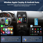 4G+64G Car Radio for Nissan Rogue 2008-2013 with Wireless CarPlay Android Auto, 9" 1280 * 720 Touchscreen Radio Android 15 Car Stereo Bluetooth 5.0 32EQ WiFi GPS RDS FM HD Backup Camera