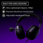 Sony INZONE H6 Air Wired Open-Back Gaming Headset with Mic, Black