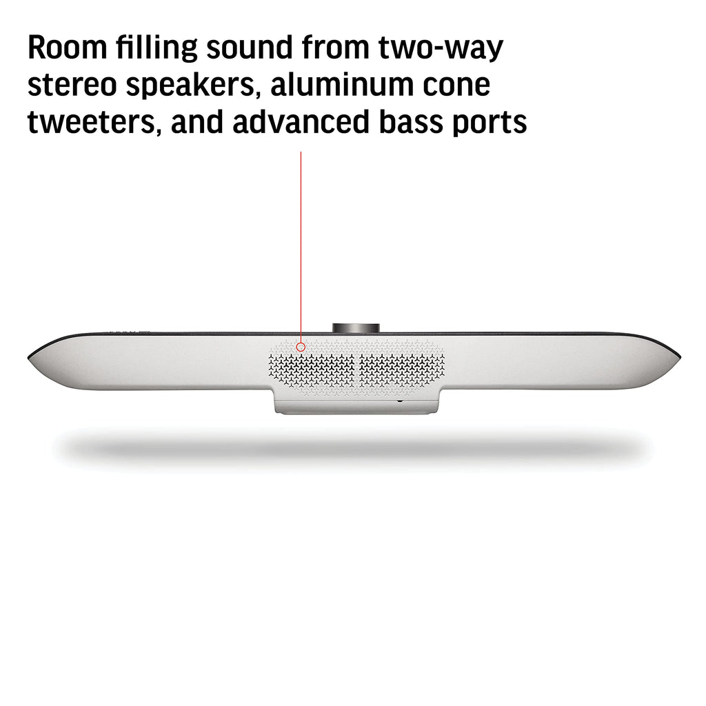 Poly - Studio X70 Video Bar for Large Conference Rooms Poly (Plantronics + Polycom) - Premium 4K Audio & Video Conferencing Solution - Camera, Speakers, & Microphones - Works w/Teams, Zoom (Certified)