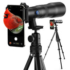 APEXEL 50x High-Definition Telephoto Lens for iPhone & Android – for Wildlife, Moon, Landscapes & Target Viewing – Includes Universal Phone Clip & Tripod