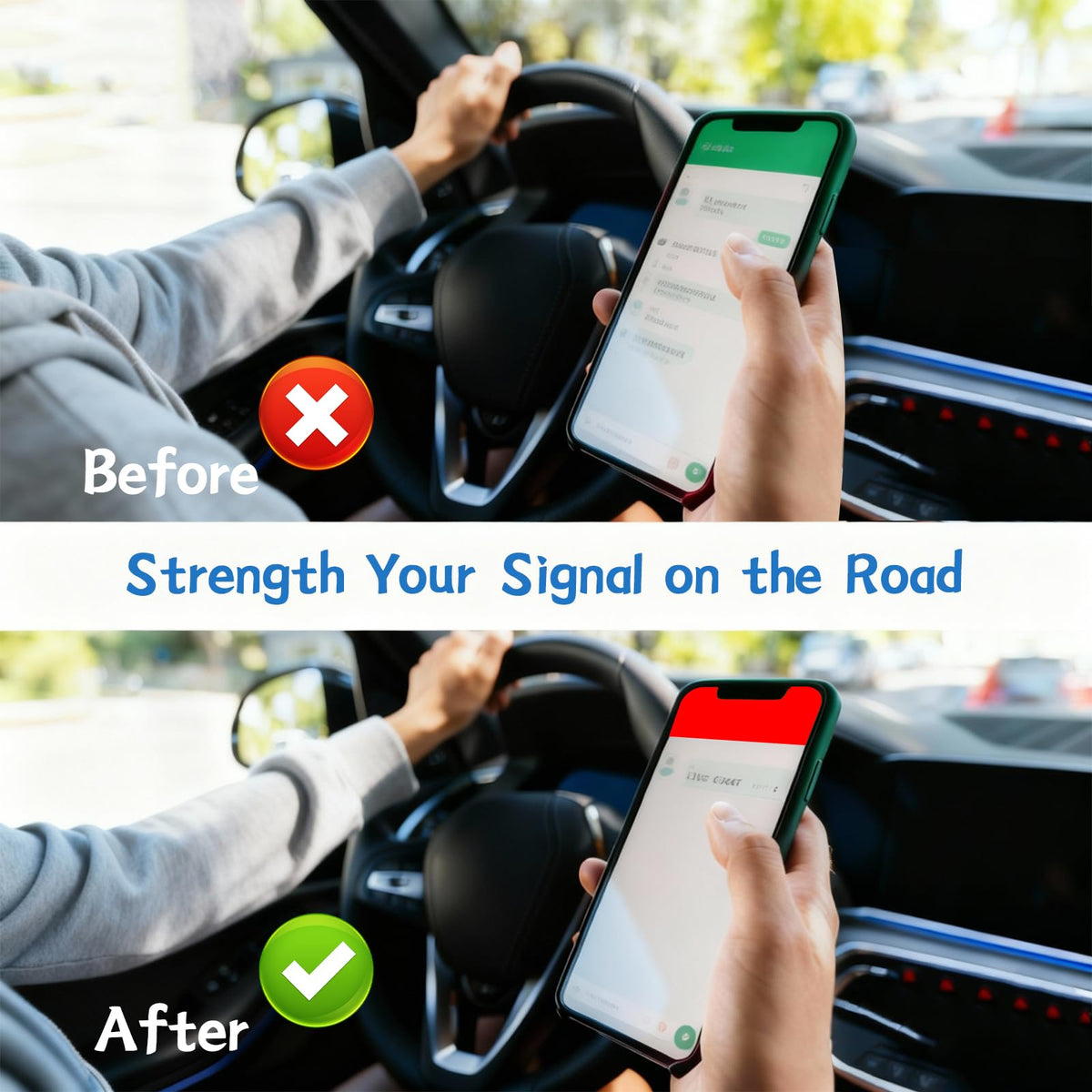 Cell Phone Booster for Home &Office,Up to 2,500 sq ft,Cell Phone Signal Booster for Band 5/12/13/17,Boost 5G 4G Data for All U.S. Carriers FCC Approved
