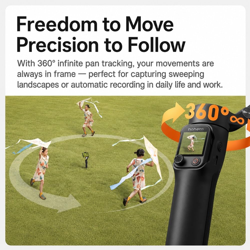 hohem iSteady V3 Ultra Gimbal Stabilizer for iPhone Gimbal with AI Tracking