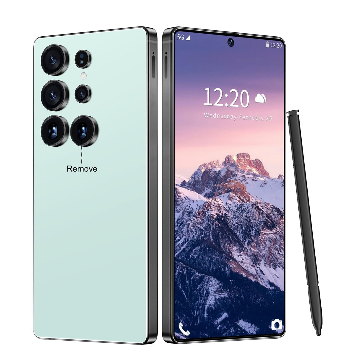 Huness I25 Ultra Unlocked Cell Phone,Built in Pen,16+1TB Unlocked Phone, Android 14 Battery 7000mAh 6.99" HD Screen Smartphone, 5G/Face ID/Fingerprint Lock/Dual SIM/GPS(Gold, 16+1TB)