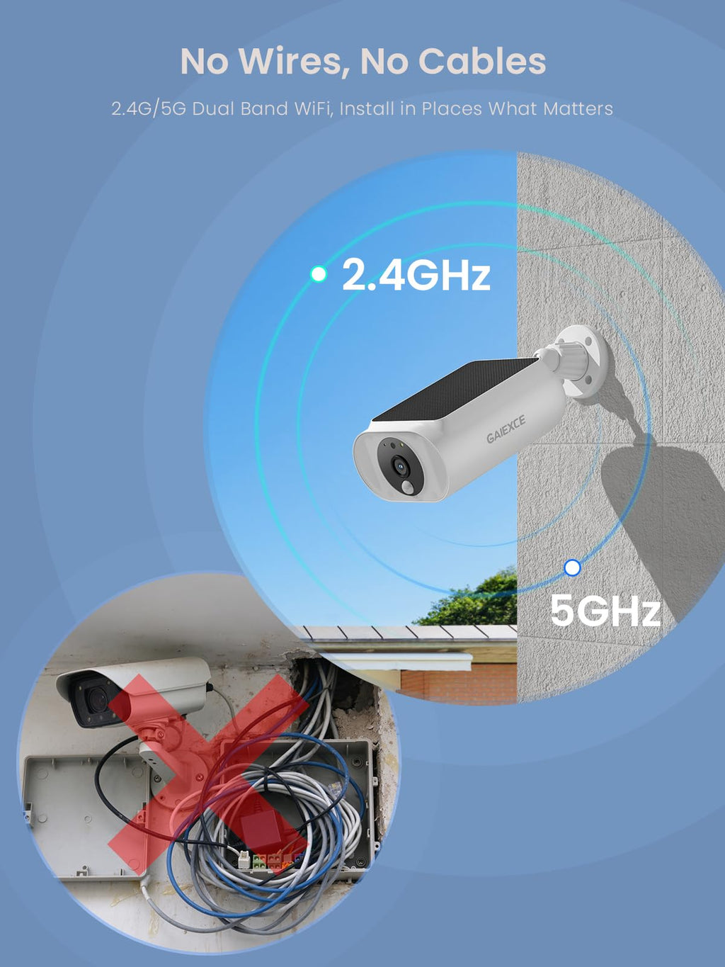 4-Cam 4MP Wireless Solar Security Camera System Outdoor, 4K NVR BaseStation