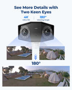 REOLINK Duo 2 PoE 4K Dual-Lens PoE Security Camera in 180 Degree Angle
