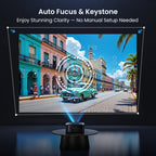 HAPPRUN 1500 ANSI Official Licensed Google TV Outdoor 4K Full HD Projector
