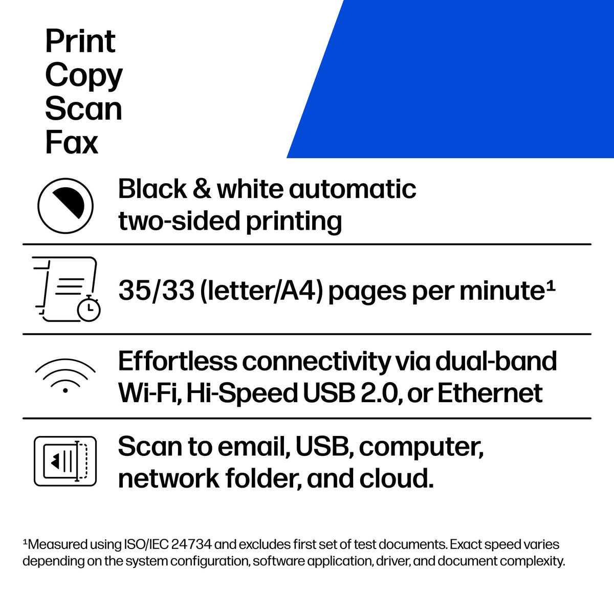HP LaserJet Pro 3101fdw | Monochrome | Laser Printer | All-in-One