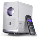 Aurzen Roku TV D1R Cube 1080P FHD Smart Projector, Sealed Optical Engine