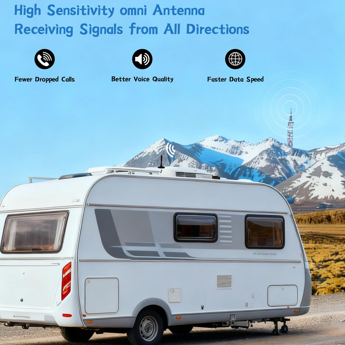 Cell Phone Booster for Home &Office,Up to 2,500 sq ft,Cell Phone Signal Booster for Band 5/12/13/17,Boost 5G 4G Data for All U.S. Carriers FCC Approved