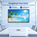 JAV 65 Inch Smart Board Pro, Google EDLA Certified 4K UHD Interactive Whiteboard for Classroom Home Office, Android 14, 8GB+128GB, 48MP AI Camera, Wi-Fi & Bluetooth