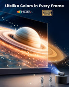 [Official Google TV]Smart Projector 4K Supported with WiFi & Bluetooth, Built-in Official Apps, GoogIe Voice, Outdoor Movie Projector with DoIby Audio, Auto Focus, Home Theater Proyector WIMIUS G1