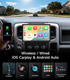 Car Radio for Dodge Ram 1500 2500 3500 2013-2018, CarPlay Android Auto