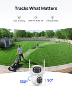 ANNKE Wireless Security Camera System, 4K NVR, 4 Dual-Lens PT Cams, 1TB HDD