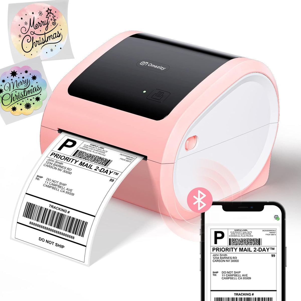 300DPI Ethernet Shipping Label Printer with 500Pcs Labels