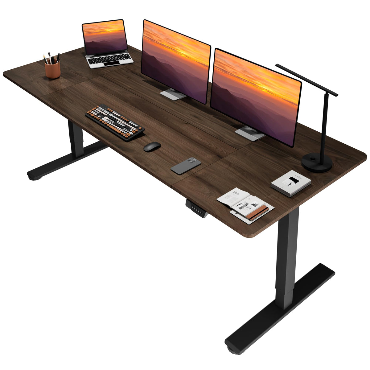 79''x31''Dual Motor Adjustable Large Standing Desk for Home Office