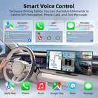 13 Inch Wireless CarPlay Screen for Car with Apple CarPlay & Android Auto