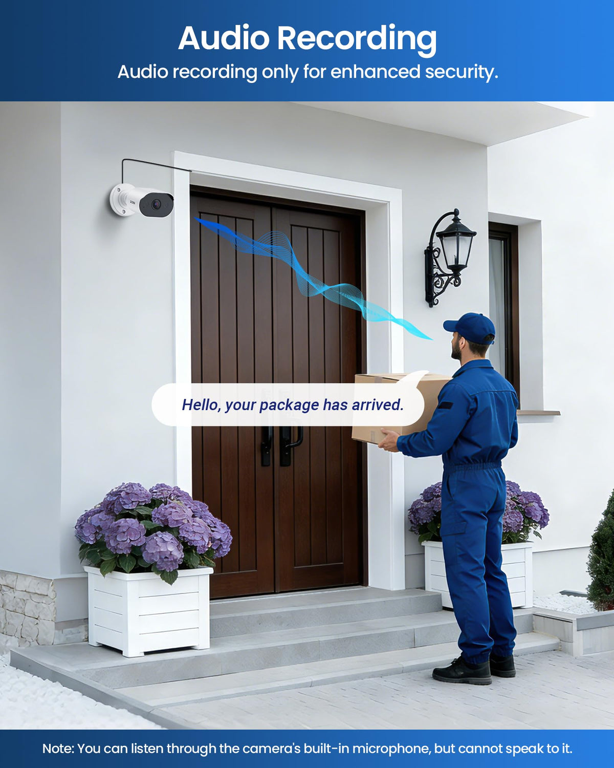 ZOSI 3K Lite Home Security Camera System with AI Human Vehicle Detection