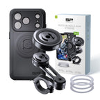 SP CONNECT Moto Bundle II AVM Xtreme | SPC+ |Compatible with iPhone 17 Pro/18 Pro | Phone Mount for Motorcycle | Motorcycle Phone Holder | Handlebars