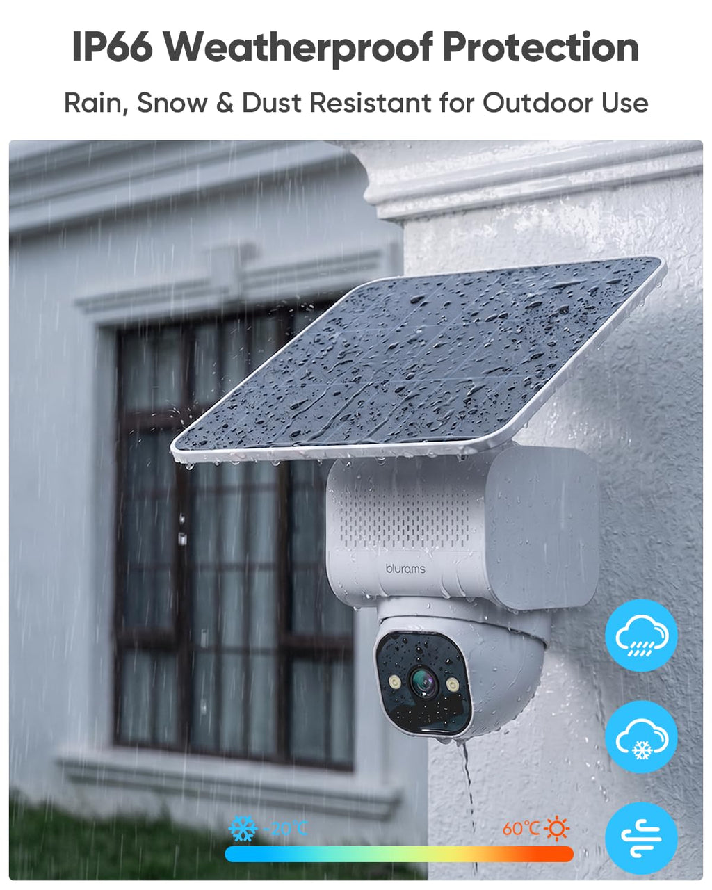 blurams 4K Ultra Security Cameras Wireless Outdoor, 2Pack