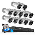 16 Camera Security System for Business with 4TB HDD, PB37F1616-5M