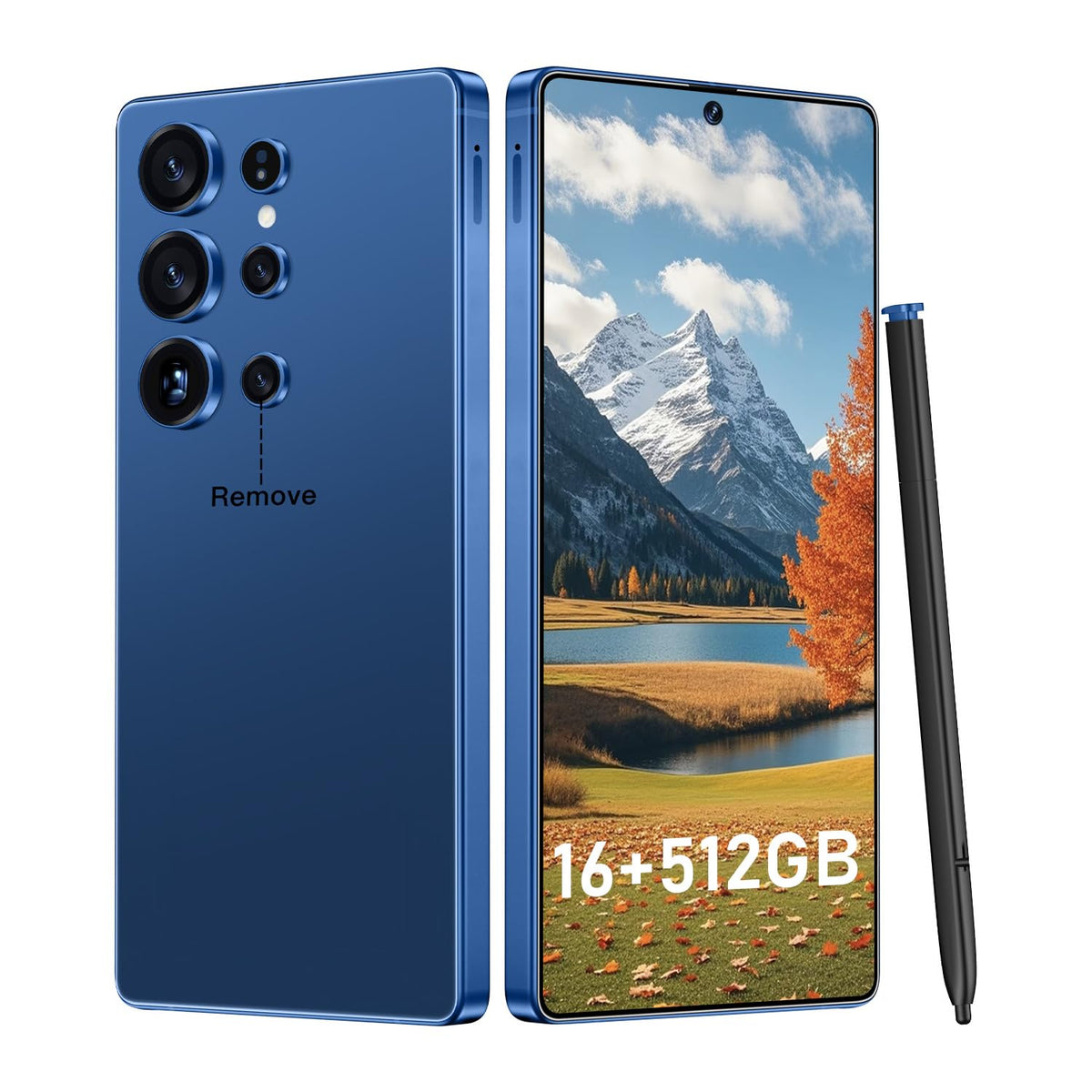 OEJBK I25 Ultra: Powerhouse 16GB/512GB, 2-Day 7000mAh Battery, Huge 6.99" Android 14 Phone w/Built-in Stylus - Your All-in-One Device The Superior Choice (White)