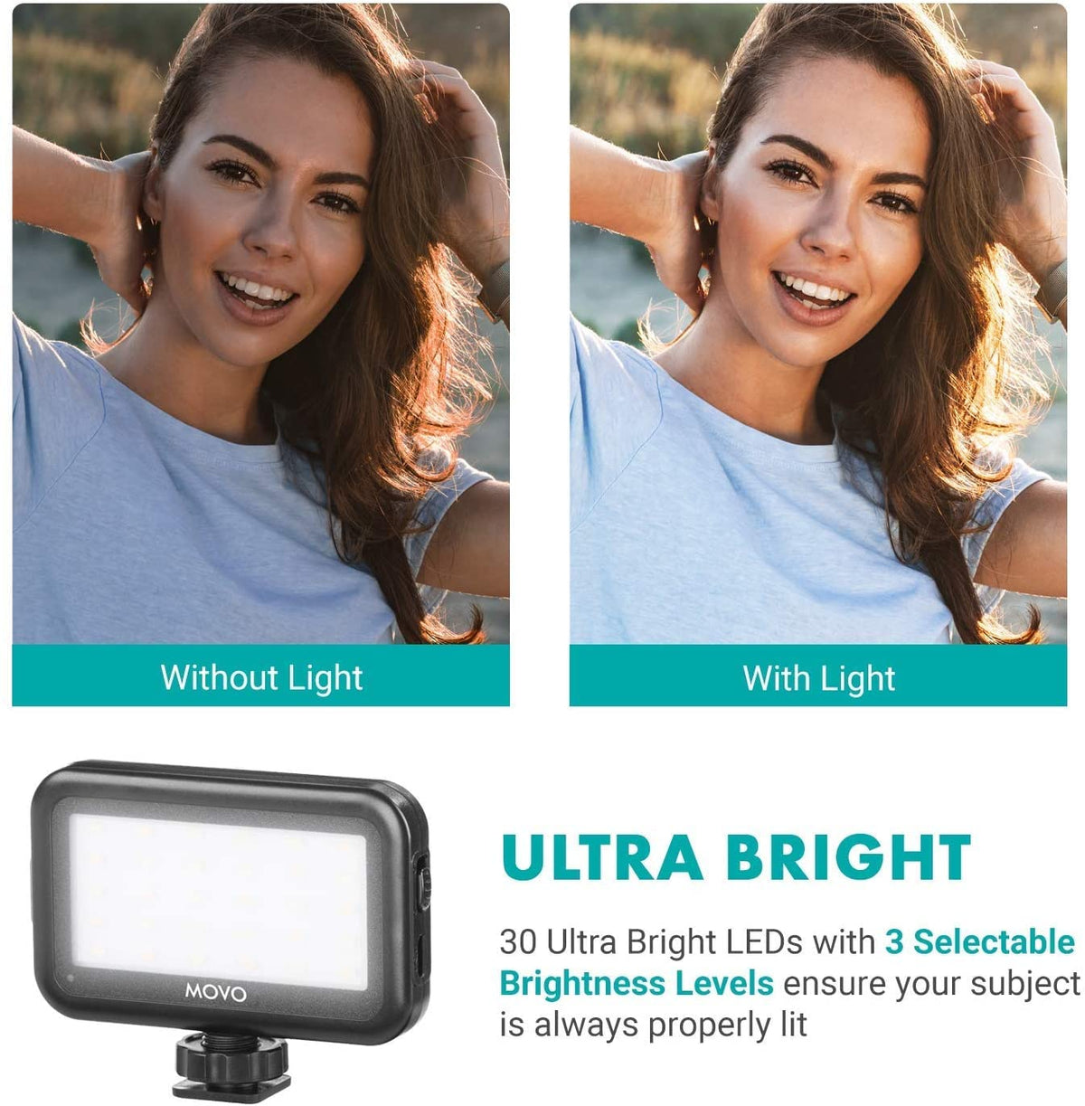 Movo iVlogger iPhone/Android Compatible Vlogging Kit with Fullsize Tripod - Phone Video Kit Accessories: Tripods, Phone Mount, LED Light and Cellphone Shotgun Microphone for Phone Video Vlog Recording