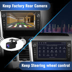 Android 15 Car Radio for Toyota Tundra 2007-2013 Sequoia 2008-2018, 9 Inch Touch Screen Car Stereo Wireless CarPlay GPS Navigation WiFi BT FM Mirror Link SWC with Reverse Camera 2+64GB