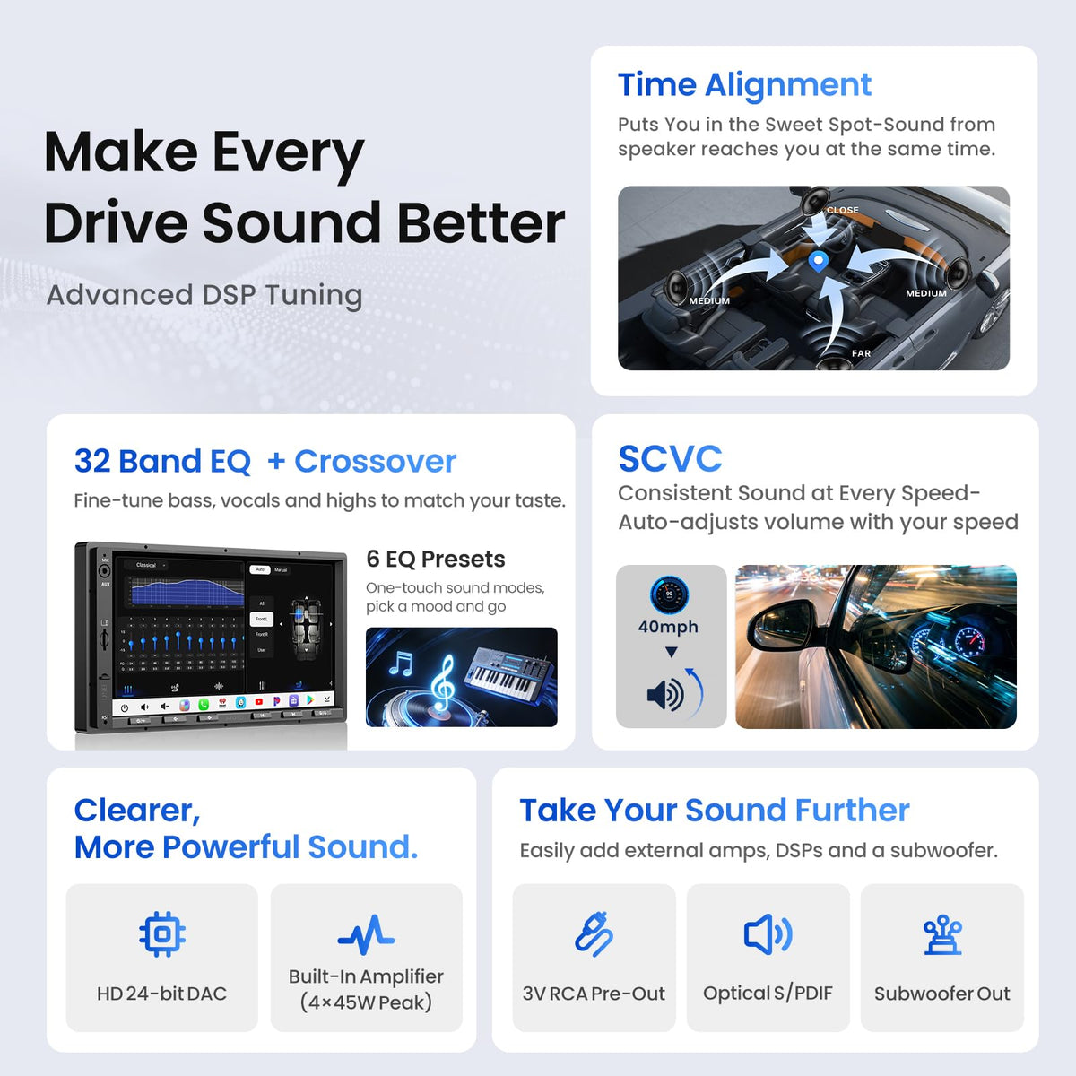 ATOTO S8L 7" Double Din Car Stereo, 4G LTE, Wireless CarPlay & Android Auto