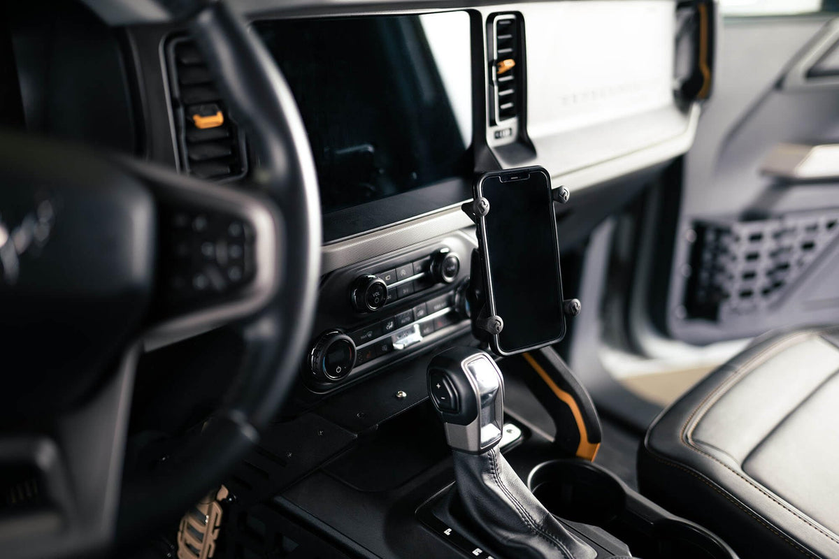 DV8 Center Console Molle Panels & Bridge for 2021-2026 Ford Bronco GPS SUV