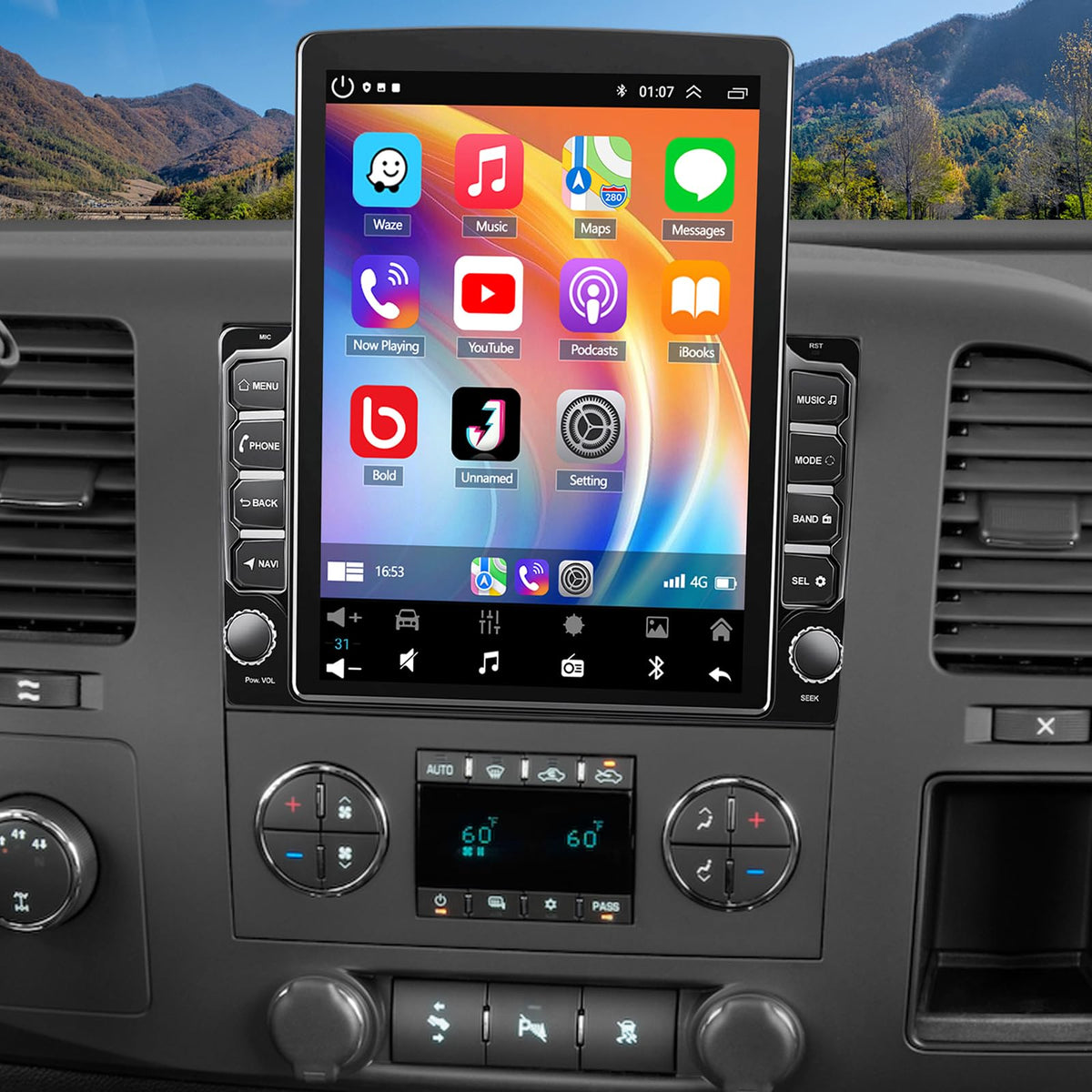 9.7'' Car Radio for GMC Sierra 2007-2018 with Carplay Android Auto