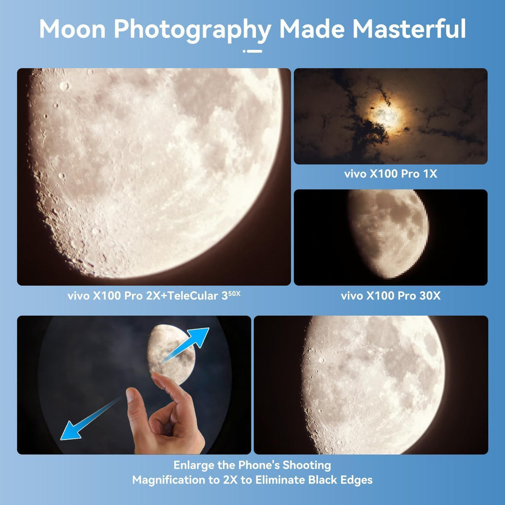 APEXEL 50x High-Definition Telephoto Lens for iPhone & Android – for Wildlife, Moon, Landscapes & Target Viewing – Includes Universal Phone Clip & Tripod