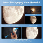 APEXEL 50x High-Definition Telephoto Lens for iPhone & Android – for Wildlife, Moon, Landscapes & Target Viewing – Includes Universal Phone Clip & Tripod