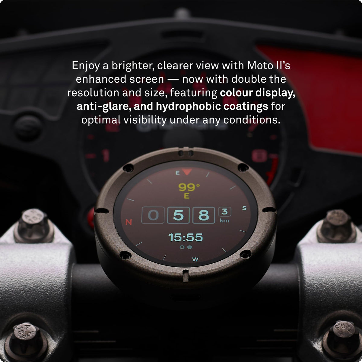 Beeline Moto II Black - GPS Navigation for Motorcycles