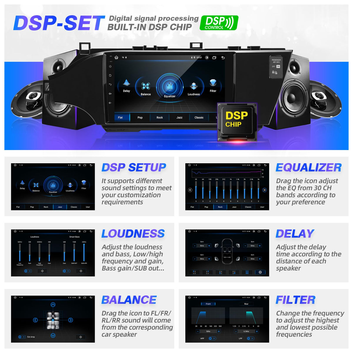 for Toyota Avalon 2013-2018 Radio Stereo Wireless Carplay Auto
