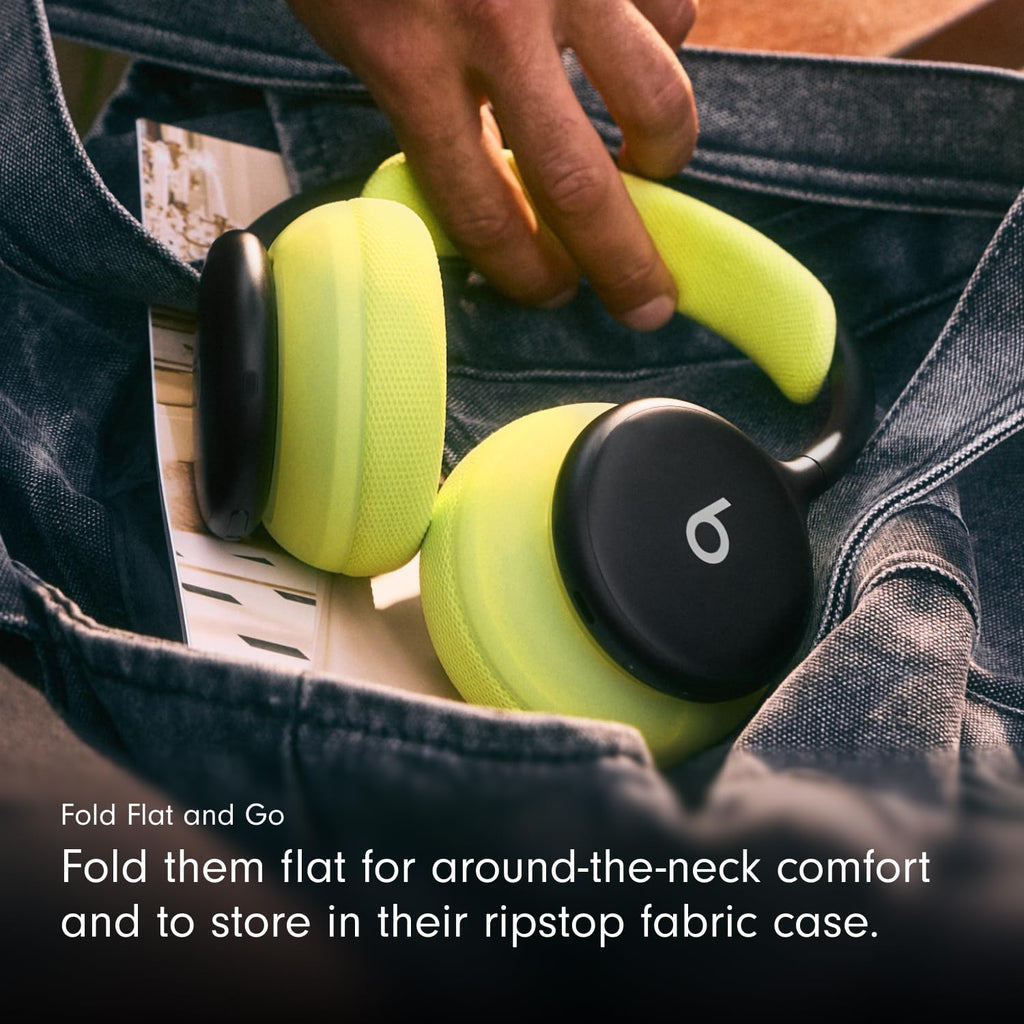 Beats 360 — Over-Ear Headphones with Interchangeable Cushions, Sweat & Water Resistance and Noise Cancellation — Black with Black Performance Knit Cushions