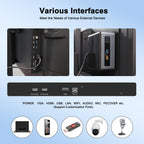 55″ Smart Board, 4K UHD Touchscreen Display Electronic Whiteboard,Android 14 Built in Ultra High Definition Camera Open App Ecosystem, Interactive Whiteboard for for Business Office Classroom Home