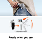 Insta360 Flow 2 Pro Grey - Foldable AI Phone Gimbal, Track in 200+ Apps with Apple DockKit, Multi-Person Tracking, 360º Pan Tracking, Built-in Tripod/Selfie Stick, iPhone/Android Portable Stabilizer