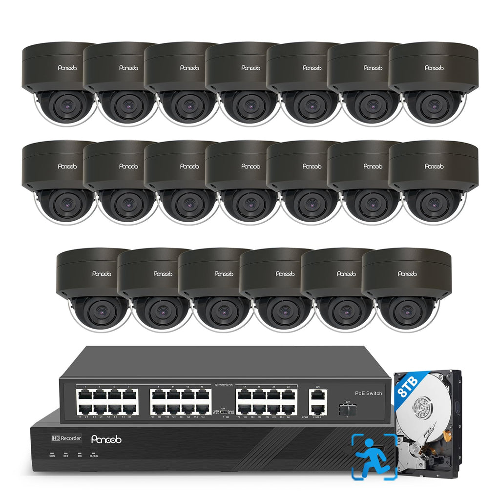 4K 32 Channel Security Camera System with 8TB HDD, PD54B2032-8M