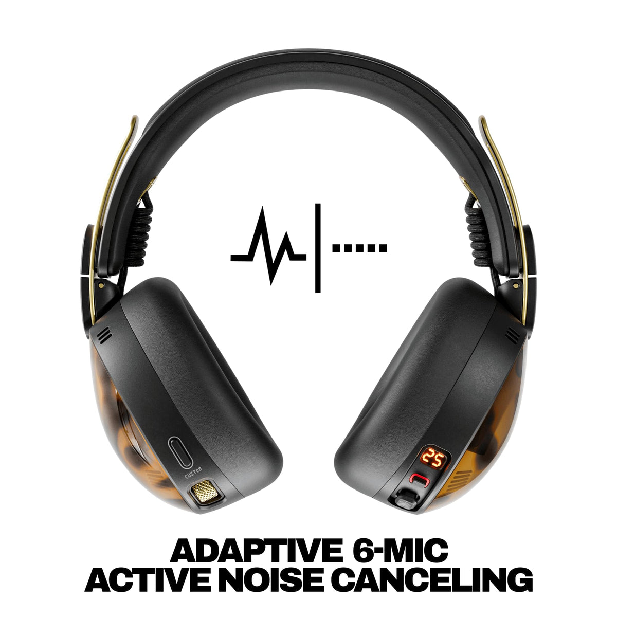 Skullcandy Aviator 900 ANC Noise Canceling Wireless Headphones - Tortoise