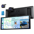 10.26" Wireless 60FPS CarPlay Screen with 4K Dash Cam & HD Backup Camera