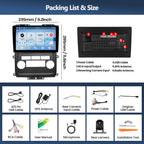 4G+128G Car Radio for Nissan Frontier 2009-2012 / Xterra 2009-2014 Android Car Stereo with CarPlay Android Auto GPS Navigation Bluetooth 9" in-Cell 1280*720 Touch Screen Head Unit with Backup Camera