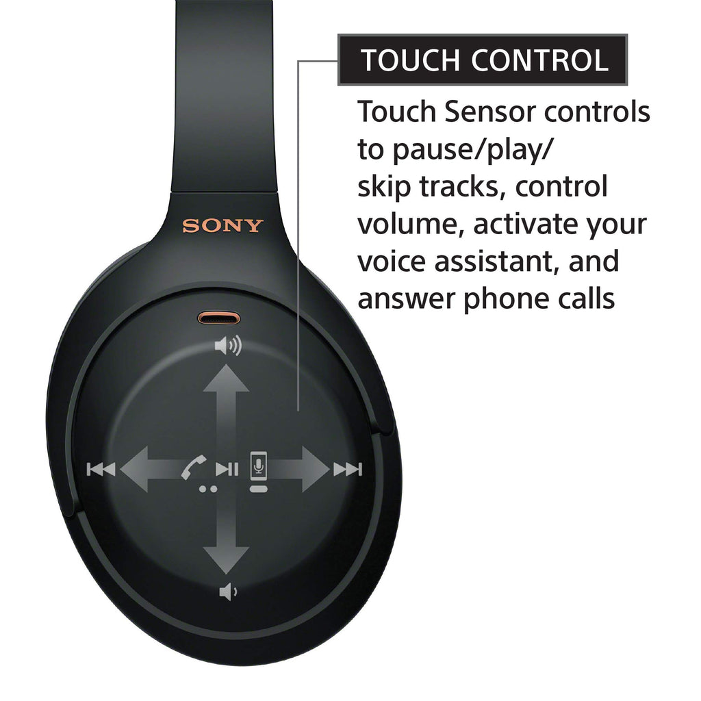Sony WH-1000XM4 Wireless Noise Cancelling Headphones, Black