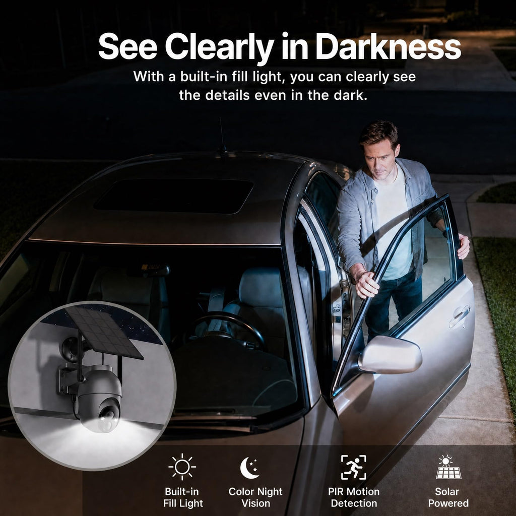 SEHMUA Security Cameras Wireless Outdoor Kit, No Monthly Fee, Local Storage