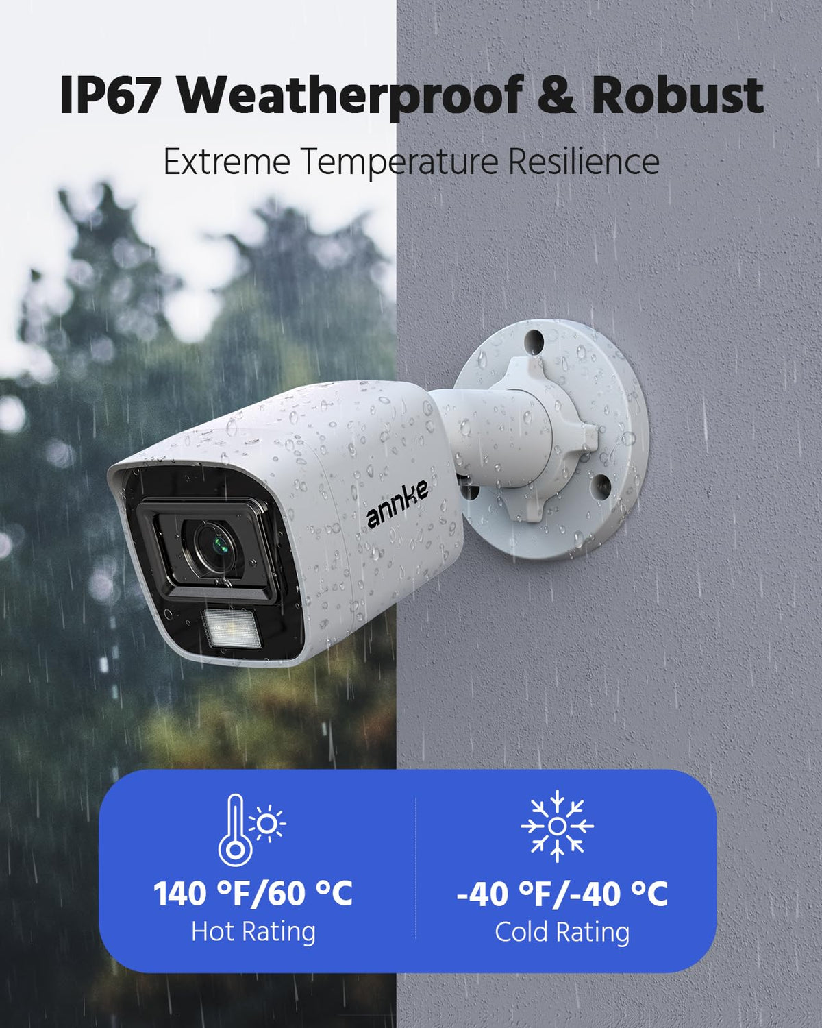 ANNKE 8CH 3K Lite 2MP CCTV Wired Security Camera System Outdoor, 1TB HDD