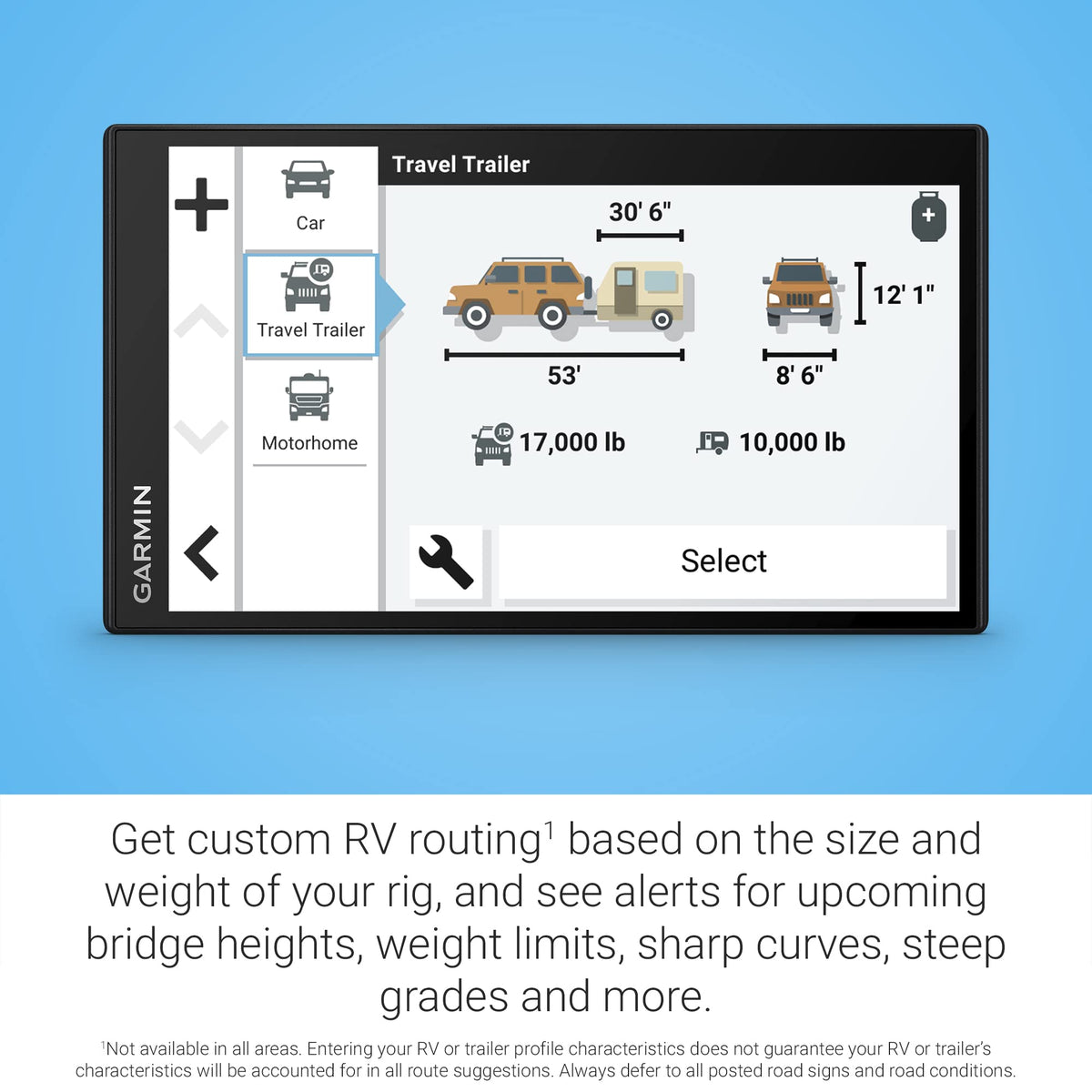 Garmin RV 795, Large, Easy-to-Read 7" GPS RV Navigator, Custom RV Routing, High-Resolution Birdseye Satellite Imagery, Directory of RV Parks and Services, Access Live Traffic and Weather (Renewed)
