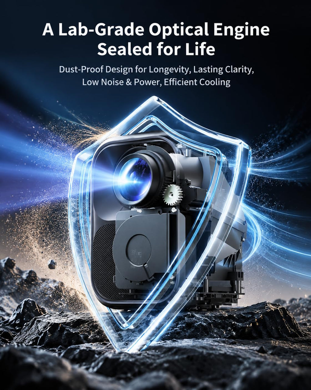 Google TV Smart Projector, Licensed Netflix, Native 1080P FHD
