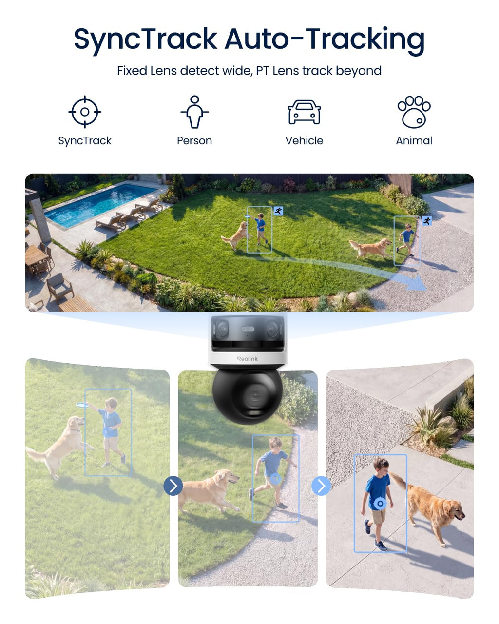 REOLINK Total 18MP Triple-Lens Outdoor Security Camera, OMVI 3i WiFi