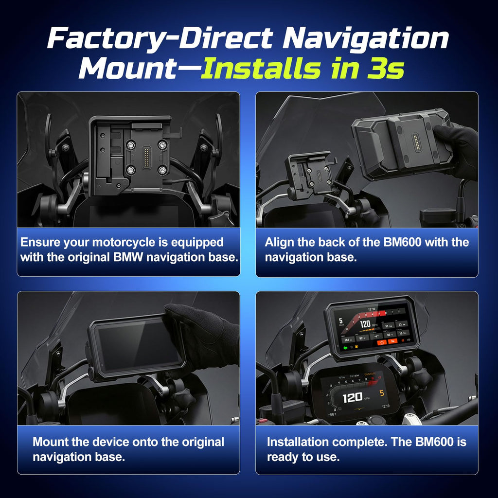 for BMW Motorcycle CarPlay, Android Auto, Native Data, Wonder Wheel