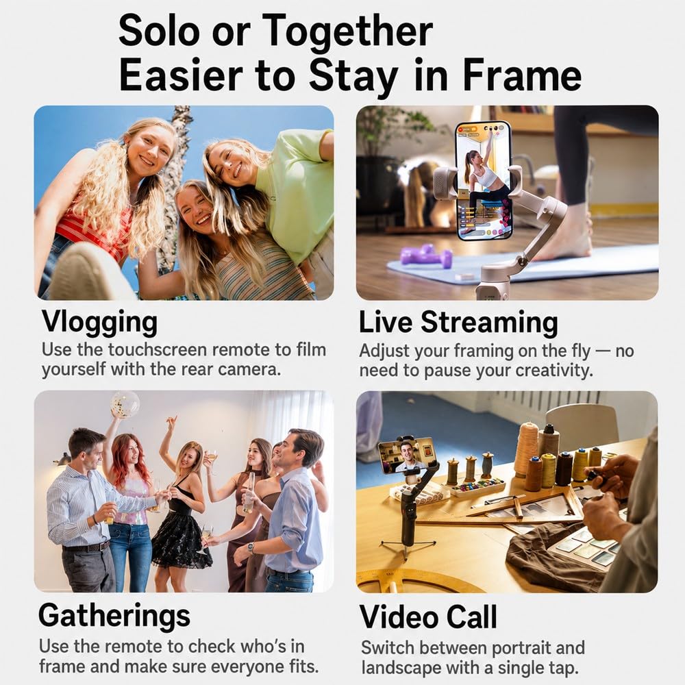 hohem iSteady V3 Ultra Gimbal Stabilizer for iPhone Gimbal with AI Tracking